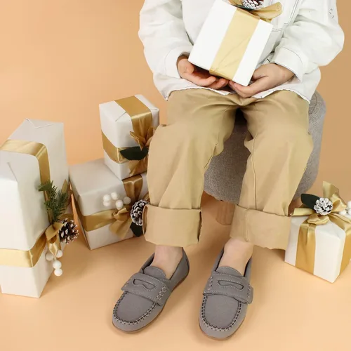 Vista 2 de Hawkwell Mocasines para niños, estilo informal, para la escuela (tallas chicas)