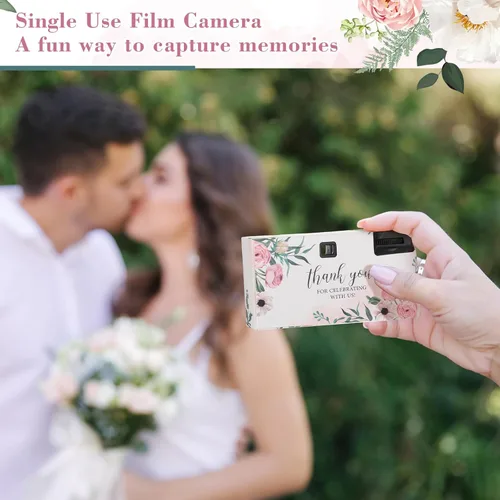 Vista 6 de 5 cámaras desechables para bodas a granel, película de color, cámara de un solo uso a granel con flash de 1.38 pulgadas (1.378 in) una vez