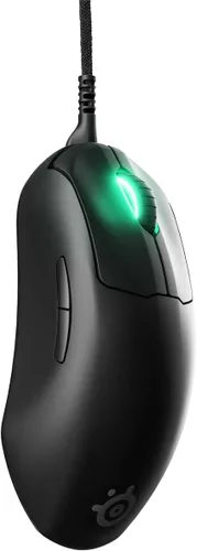 Vista 7 de SteelSeries Prime mouse para videojuegos FPS, 18,000 CPI, sensor óptico TrueMove Pro, 5 botones programables, interruptores ópticos magnéticos