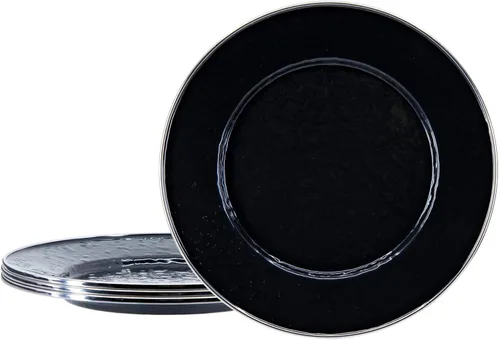 Vista 12 de Golden Rabbit Enamelware Sandwich Plates, 8.5 inch, Americana, Set of 4