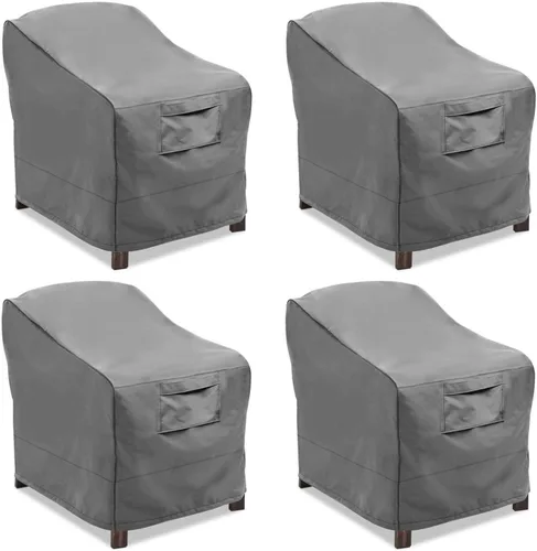 Vista 14 de Vailge Funda de sofá de patio profundo resistente, 100% impermeable, funda de sofá para exteriores, fundas grandes para muebles de patio con beige