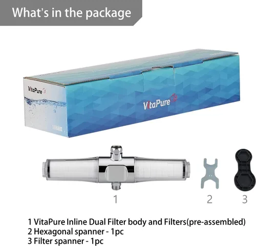 Vista 4 de Filtro de ducha en línea SPM-400 VitaPure también conocido como SUF-400SPX