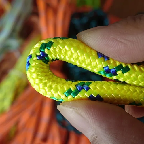 Vista 4 de GM CLIMBING 8mm (5/16in) Cuerda de Accesorio de Cuerda de Cordón Doble Trenzado Pre Cortada CE/UIAA