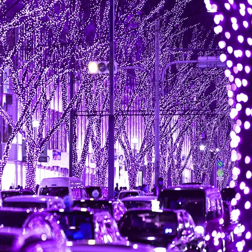 Vista 6 de 1 paquete de 100 luces LED solares de Navidad de 39 pies para exteriores, funciona con energía solar con 8 modos de luces impermeables