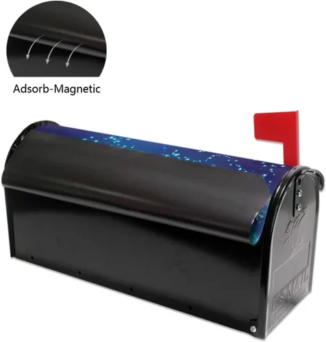 Vista 5 de ALAZA - Funda para buzón de invierno con copos de nieve de Navidad, tamaño estándar, 18 x 20.8 pulgadas