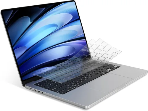 Vista 7 de Protector de Teclado Ultra Delgado Premium, Compatible con MacBook Pro 14/16 de 2025-2021 M5/M4/M3/M2/M1 Pro/Max, MacBook Air 13/15 M4/M3/M2, Diseño