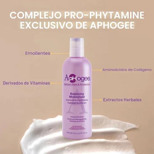 Vista 8 de Aphogee Paquete doble para el cuidado del cabello: tratamiento proteico de dos pasos (4 fl oz) y hidratante equilibrante (8 fl oz)