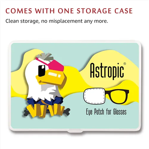 Vista 5 de Parche de ojo de seda Astropic para gafas de adultos y niños para cubrir cualquier ojo (Mediano, Violeta)