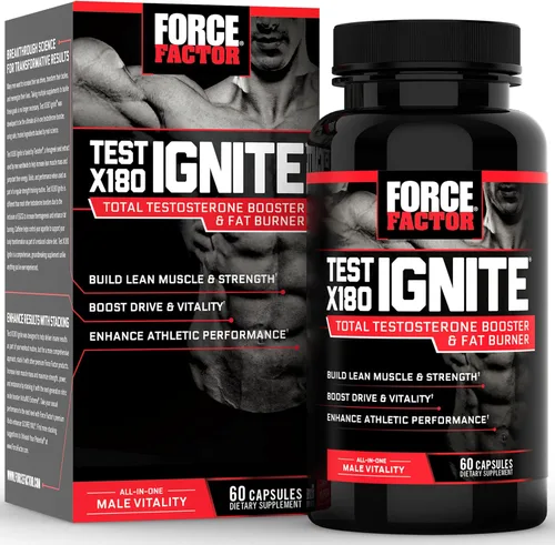 Vista 11 de Force Factor Test X180 Gummies Potenciador de testosterona para hombres con Tongkat Ali, Epimedium, Tribulus Terrestris, fenogreco, maca negra