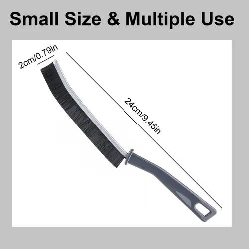 Vista 6 de 2 cepillos de limpieza de hendiduras de cerdas duras – Cepillos de limpieza de hendiduras para uso doméstico, herramienta multifuncional
