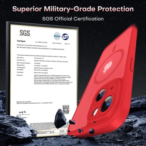 Vista 707 de TOCOL Funda para iPhone 11, compatible con Magsafe, protección completa de cámara, imanes integrados, protección contra caídas, funda translúcida