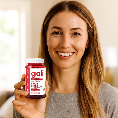 Vista 8 de Goli Gomitas de vinagre de sidra de manzana sin azúcar, ACV con vitamina B12 y probióticos, sin alcoholes de azúcar, veganas, aptas para dieta