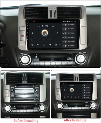 Vista 2 de Android 12 Radio de coche estéreo para Toyota PRADO 150 2010 2011 2012 2013, Octa Core incorporado inalámbrico Car-Play Android Auto GPS BT FM AM