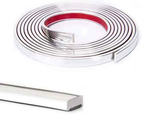 Vista 13 de Art3d Moldura de vinilo flexible de 30 pies para despegar y pegar para bordes de azulejos de pared, salpicaduras de cocina, marco de espejo en negro