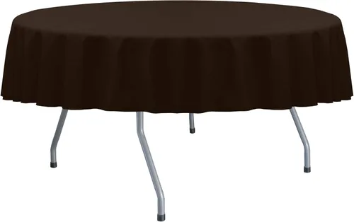 Vista 24 de ULTIMATE TEXTILE Cotton-Feel - Mantel redondo de comedor fino de 72 pulgadas, color verde salvia