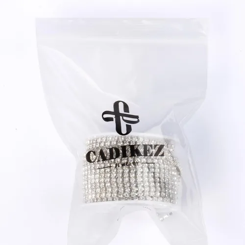 Vista 8 de Cadikez - Cadena de diamantes de imitación de 10 metros (11 yardas), cadena de cierre de diamantes de imitación arcoíris AB, cadena de cristal