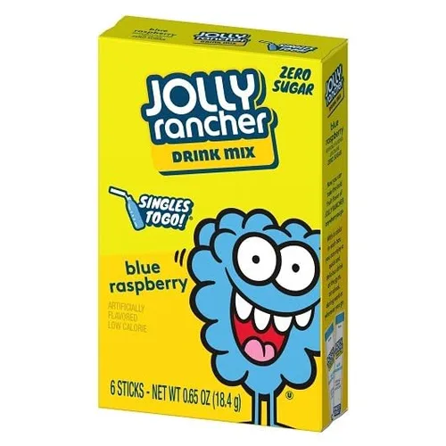 Vista 3 de SINGLES TO GO! Jolly Rancher Singles To Go Paquete de 6 (frambuesa azul)