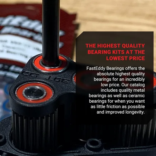 Vista 8 de FastEddy Bearings Compatible con el kit de rodamientos sellados Traxxas E 4-TEC