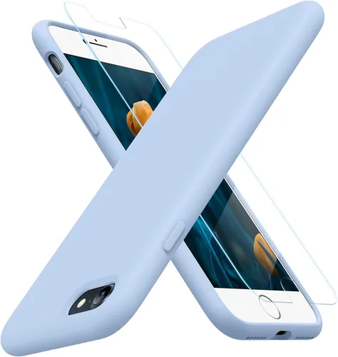 Vista 356 de Miracase Funda ultradelgada diseñada para iPhone SE 2022 (3ª generación)/iPhone SE 2020 (2ª generación)/iPhone 7/iPhone 8 con protector de pantalla