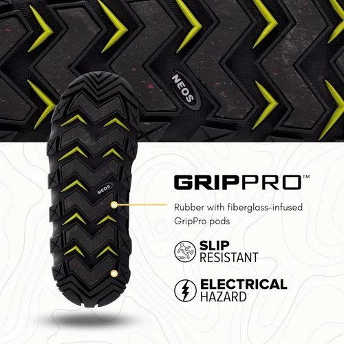 Vista 3 de Neos Voyager Botas impermeables de invierno para hombre y mujer - Se ajusta a botas de nieve y de trabajo - Calificadas para 0°F