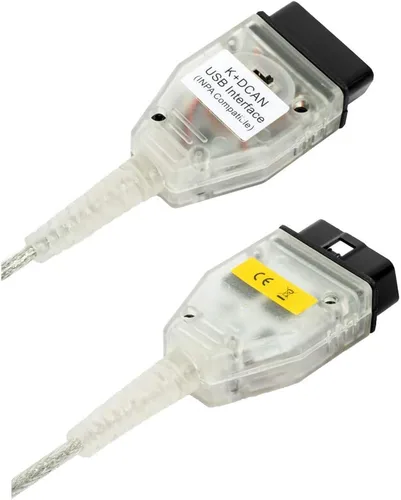 Vista 4 de Taotao Cable K+CAN con interruptor FT232RL K+D CAN Cable de interfaz USB para coche Ediabas K+Dcan USB OBD2 OBDii escáner de diagnóstico para BMW