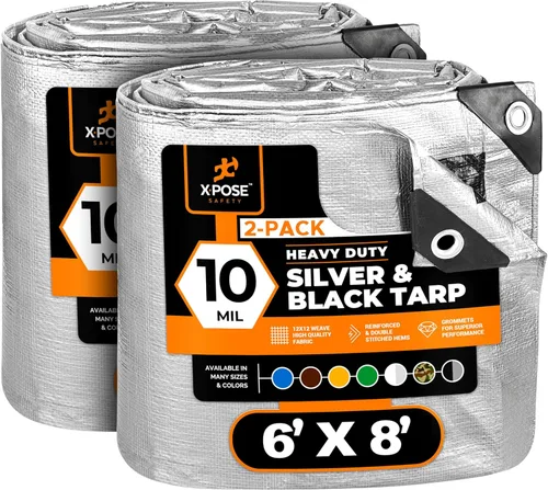 Vista 101 de Xpose Safety - Lona de poliéster resistente, 0.394 pulgadas de grosor, resistente al agua, con protección contra rayos UV, reversible