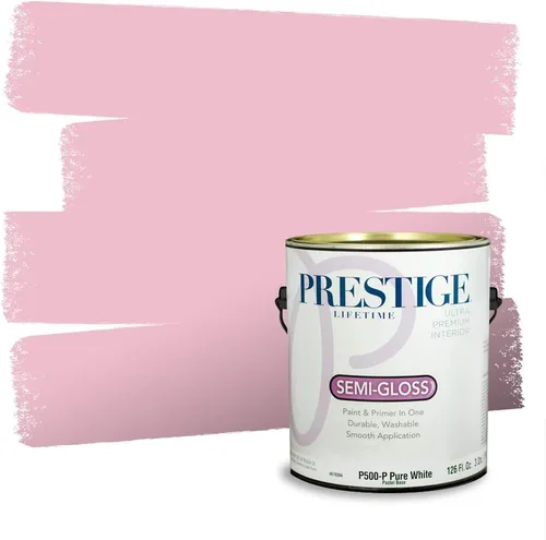 Vista 416 de Prestige Paints Pintura exterior e imprimación en uno, 1 galón, plano, coincidencia comparable de Valspar* Amber Rose*
