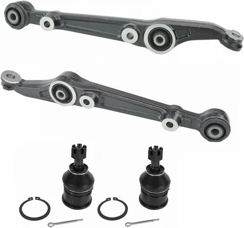 Vista 86 de TRQ Brazo de control superior e inferior del lado del conductor y del pasajero con juego de rótulas compatible con Chevrolet GMC 89-02