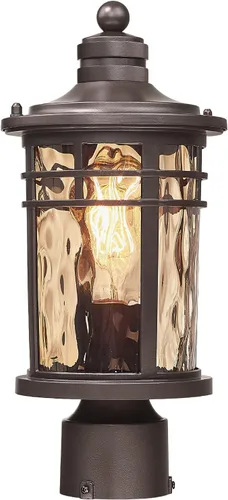 Vista 18 de Darkaway Poste de luces para exteriores, postes de lámpara para exteriores, luces grandes de aluminio impermeables de 17 pulgadas, accesorios de luz