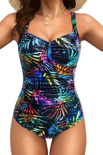 Vista 28 de Tempt Me Trajes de baño de una pieza con control de abdomen Negro