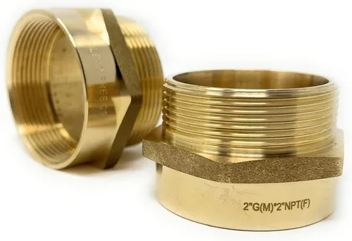 Vista 36 de Cascada Adaptador de latón sin plomo, rosca G BSPP macho a NPT hembra (1" x 1" (1 pieza))