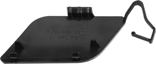 Vista 7 de ACROPIX Tapa de gancho de remolque para parachoques delantero derecho para Mercedes-Benz E320 - Paquete de 1 negro