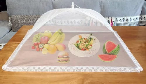 Vista 7 de Cubiertas de malla para alimentos para exteriores, 3 extra grandes de 40 x 24 pulgadas, cubierta de malla para alimentos para exteriores, barbacoa