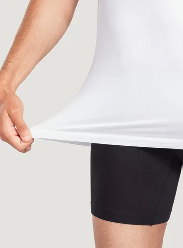 Vista 7 de DAVID ARCHY Men's Undershirt with Underarm Sweat Proof Pads, Bamboo Rayon T-Shirt Odor Defense Tees for Men, 2-Pack