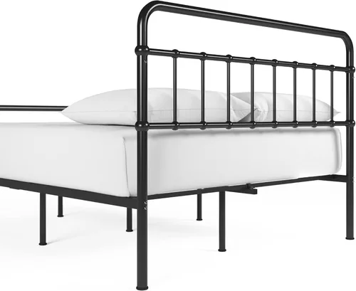 Vista 7 de ZINUS Florence - Base de cama con plataforma de metal, base de colchón, no necesita somier, fácil montaje, color negro, tamaño Queen