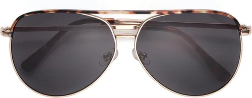 Vista 5 de Steve Madden Gafas de sol Paisley para mujer Aviador, tortuga, 2.441in