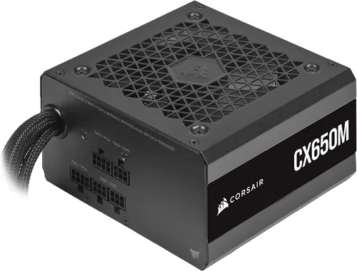 Vista 11 de CORSAIR CX650 80 Plus Bronce Fuente de alimentación ATX de bajo ruido no modular de 650 vatios - NA - Negro