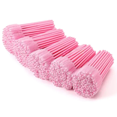 Vista 16 de Tbestmax 500 Varitas de Rímel Desechables Cepillo de Pestañas Spoolies para Ceja Extensión de Pestañas de Ojo, Kits de Aplicadores de Brochas de 5