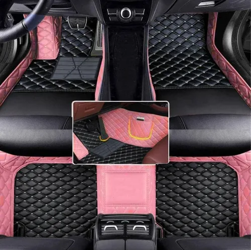 Vista 43 de Alfombrillas de cuero completas a medida para auto - Mejora el interior de tu vehículo con forros de piso específicos para vehículos - Perfectas