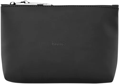 RAINS Women's Cosmetic Bag, Black/White, One Size