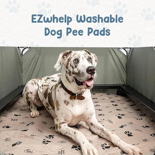 Vista 2 de EZwhelp Almohadillas reutilizables para orina de perro, lavables e impermeables para entrenamiento de orinal o partos, almohadilla para cachorros