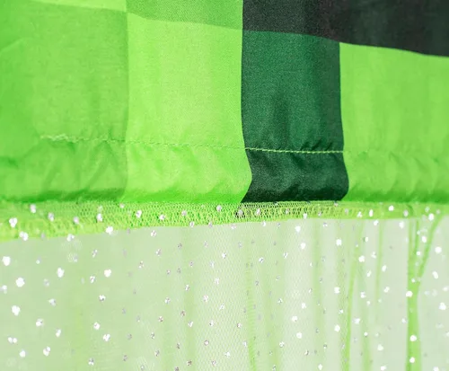 Vista 3 de Minecraft Green Creeper - Cortinas de techo para cama de niños, mosquitera colgante, accesorios de sala de juegos, funda para guardería, cuna