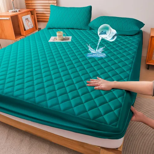 Vista 10 de WESLEEPER Protector de Colchón Impermeable Protector de Colchón Tamaño Completo Cubierta de Cama de Colchón Súper Suave Transpirable Lavable a Azul