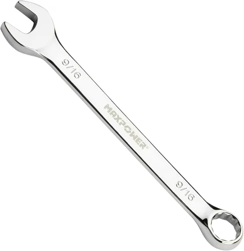 Vista 18 de MAXPOWER Llave combinada de 1 pulgada, llaves de grado industrial con extremo de caja de 12 puntos, acero al cromo vanadio duradero con diseño