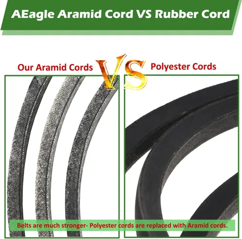 Vista 2 de AEagle 954-05078 954-04138A Correa de cubierta de cordón de aramida para MTD Cub Cadet 754-04138 754-04138A 954-04138 Blanco al aire libre 54