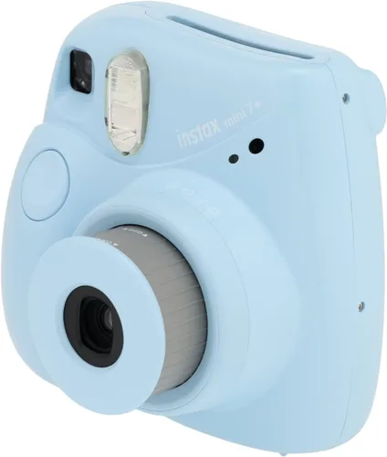 Vista 3 de Cámara Fujifilm Instax Mini 7+, fácil de operar, portátil, práctica con espejo para selfies, cámara Polaroid, perfecta para principiantes