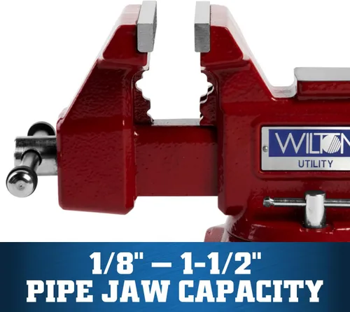 Vista 3 de Morsa de banco de utilidad Wilton, ancho de mandíbula de 4-1/2", abertura de mandíbula de 4", garganta de 2-5/8" (Modelo 674U)