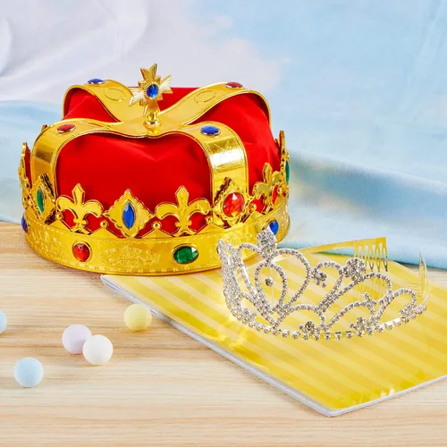 Vista 2 de paquete de 2de corona de Rey y de la Reina Royal accesorios por Spooktacular Creations