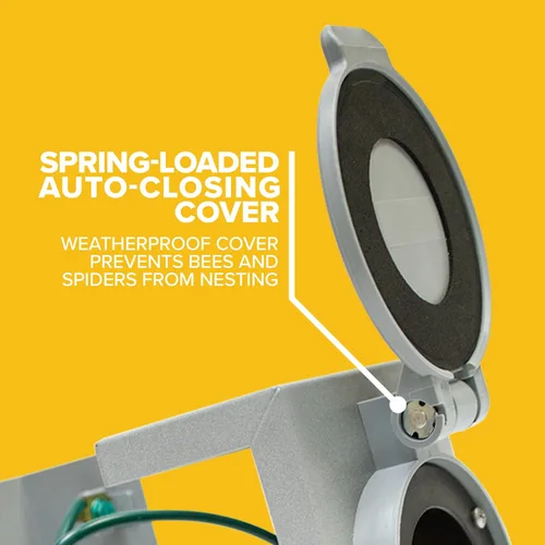 Vista 6 de Reliance Controls Generadores de hasta 7,500 vatios de funcionamiento PB30 30-Amp NEMA 3R Caja de entrada de alimentación, gris