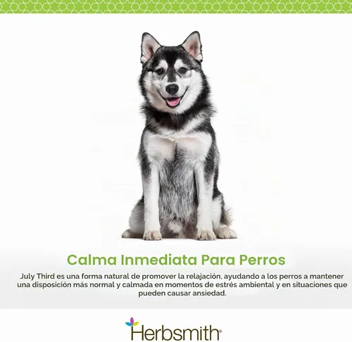 Vista 2 de Herbsmith Tercer de julio - Masticables calmantes caninos - Hierbas calmantes para perros - Suplementos de ansiedad para perros - Masticables
